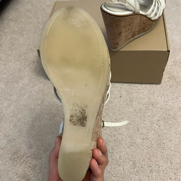 ALDO white cork wedges, size 9 - Picture 4 of 4